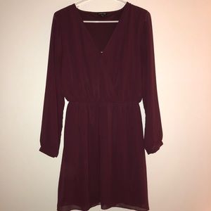 Burgundy/Wine express dress